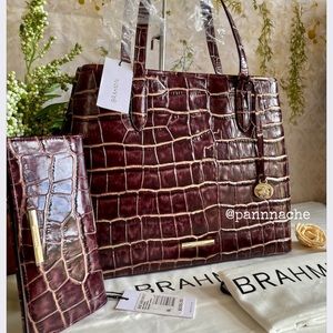 NWT BEAUTIFUL Port Volition BRAHMIN Julian Tote and Wallet